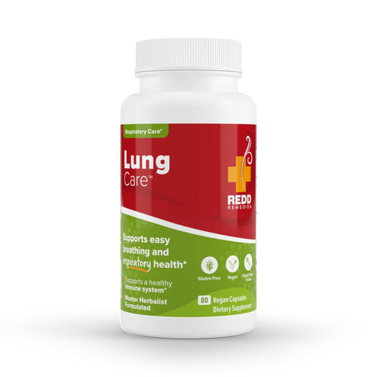 Redd Remedies Lung Care bottle ready for daily breathing support.