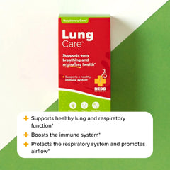 Redd Remedies Lung Care ingredients image featuring Malabar nut and mullein.