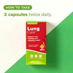 Redd Remedies Lung Care packaging emphasizing purity and potency.