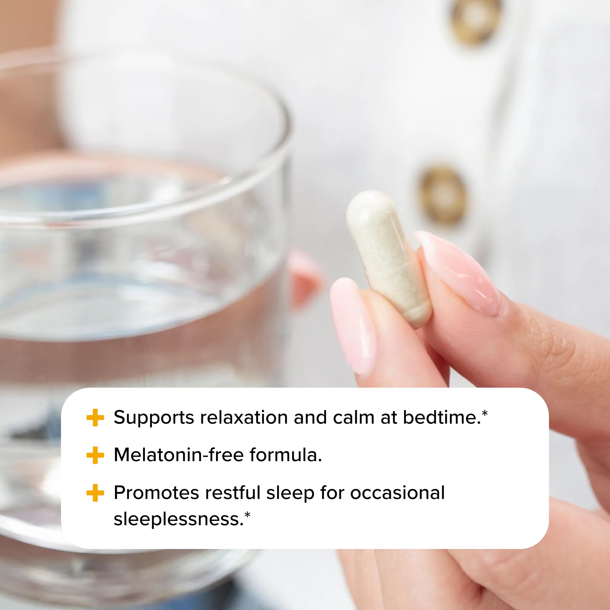 Magnesium helps ease nighttime muscle tension and rest.