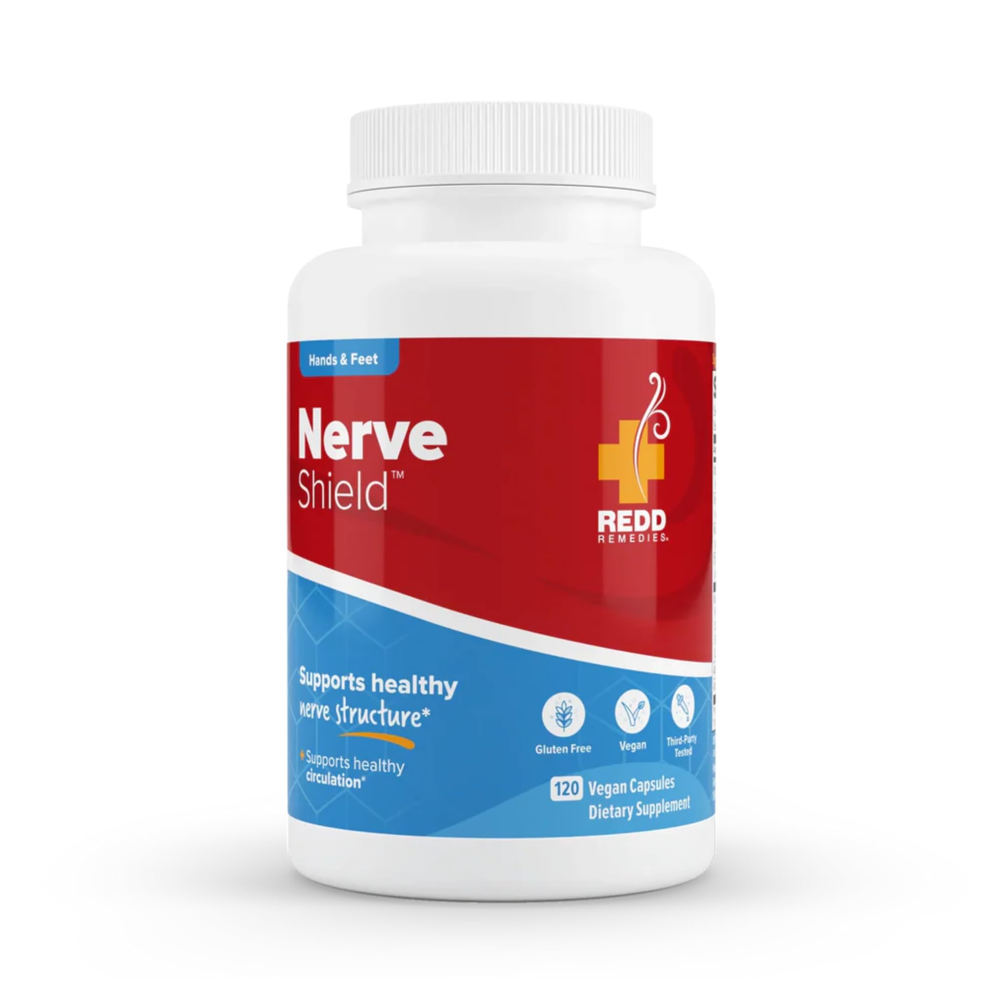 Redd Remedies Nerve Shield bottle front view for daily nerve support.