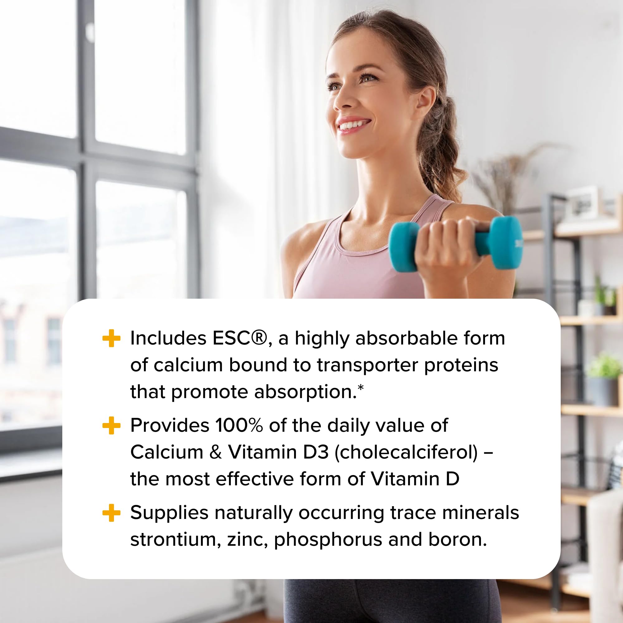 Redd Remedies vitamin d3 calcium magnesium label emphasizing essential nutrients