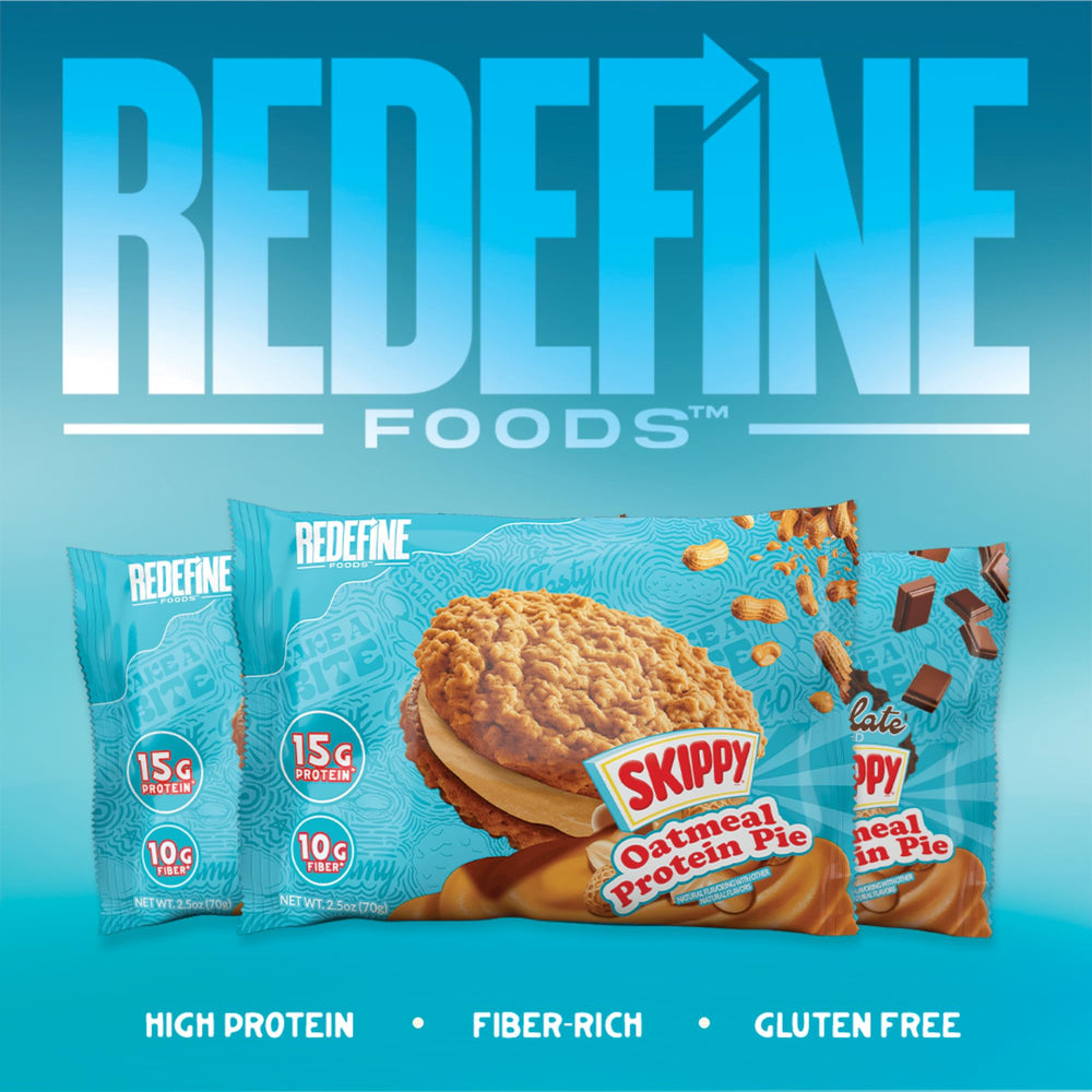 REDEFINE Oatmeal Protein Pie lifestyle table idea for morning energy.