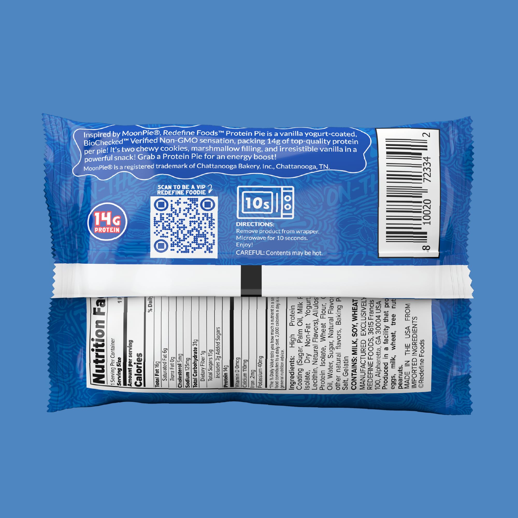 REDEFINE Protein Pie MoonPie Vanilla marshmallow center close-up with chewy texture