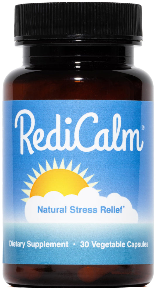 RediCalm bottle in full view, ready for daily stress support.