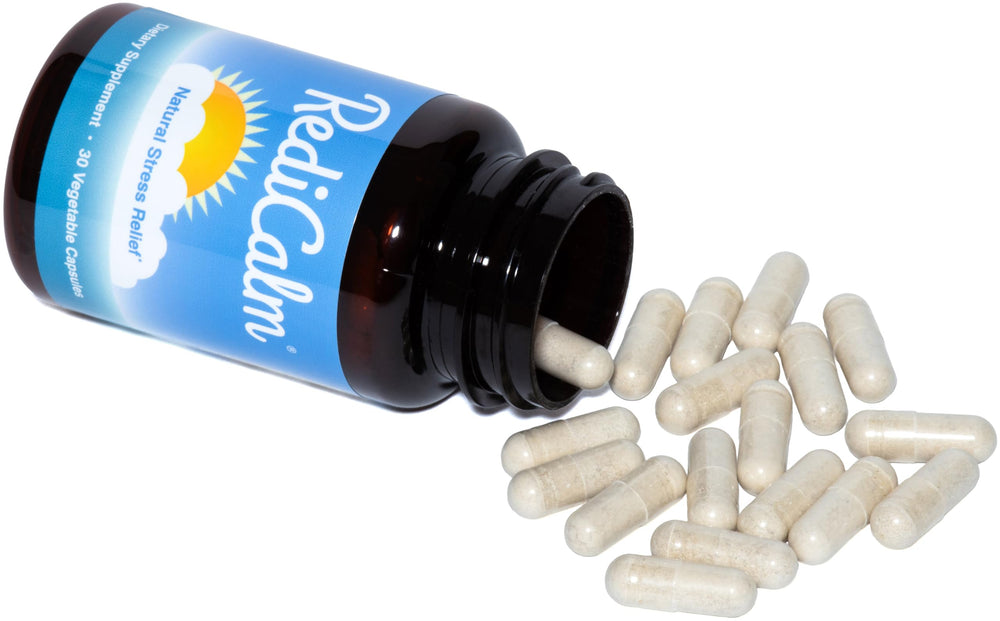 RediCalm ingredients visual highlighting the five natural components.