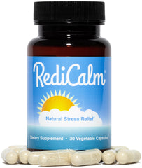 RediCalm label with GMP-certified symbol for quality.