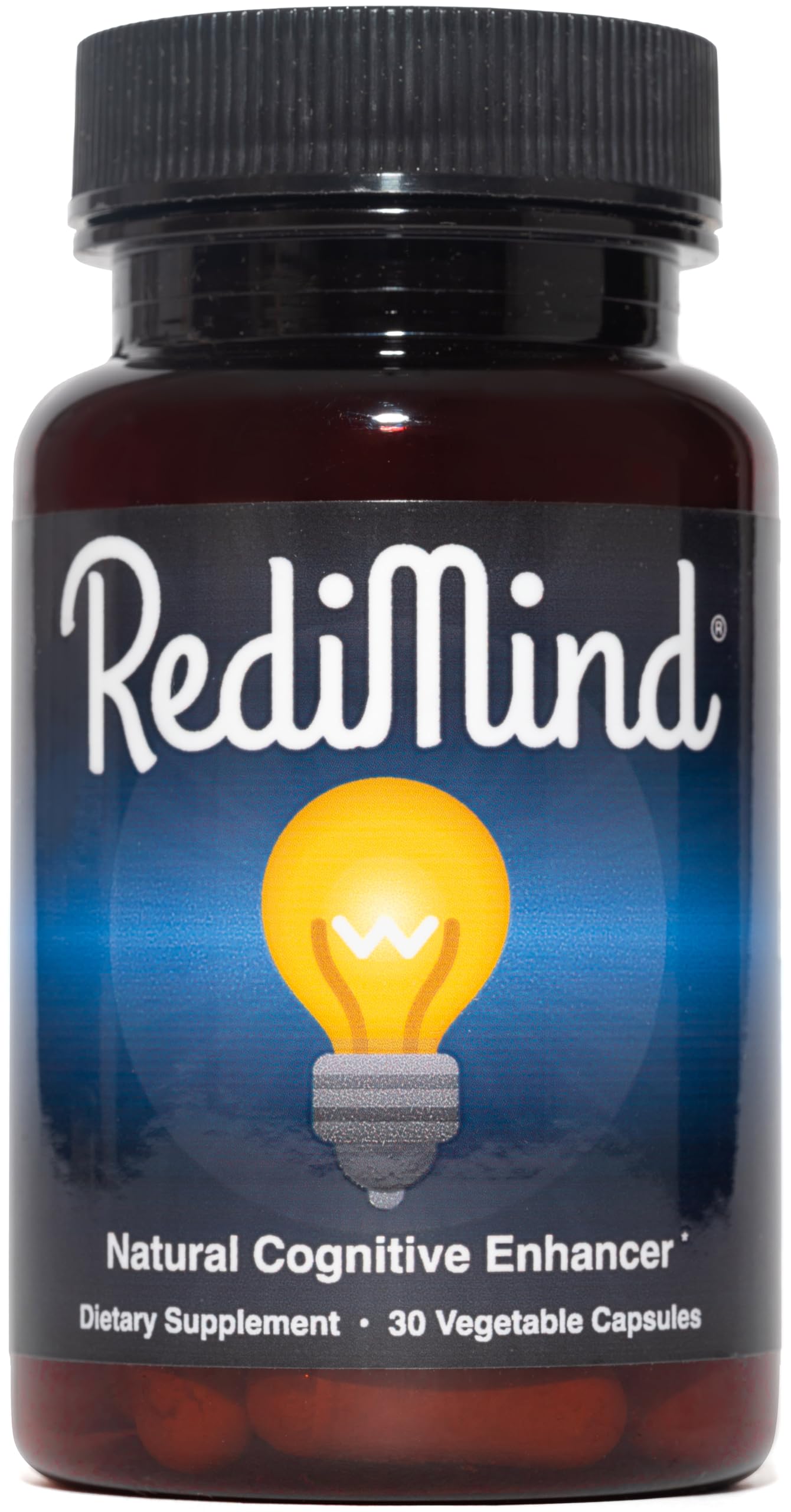 RediMind bottle featuring alpha GPC for potential improved focus and clarity.