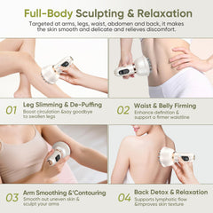 REDLOOK body sculpting massager used on full body for fascia toning.