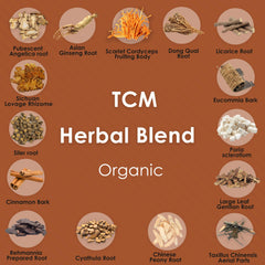 Redmint herbal-medicine tincture blend bottle conveying traditional wisdom for vitality.