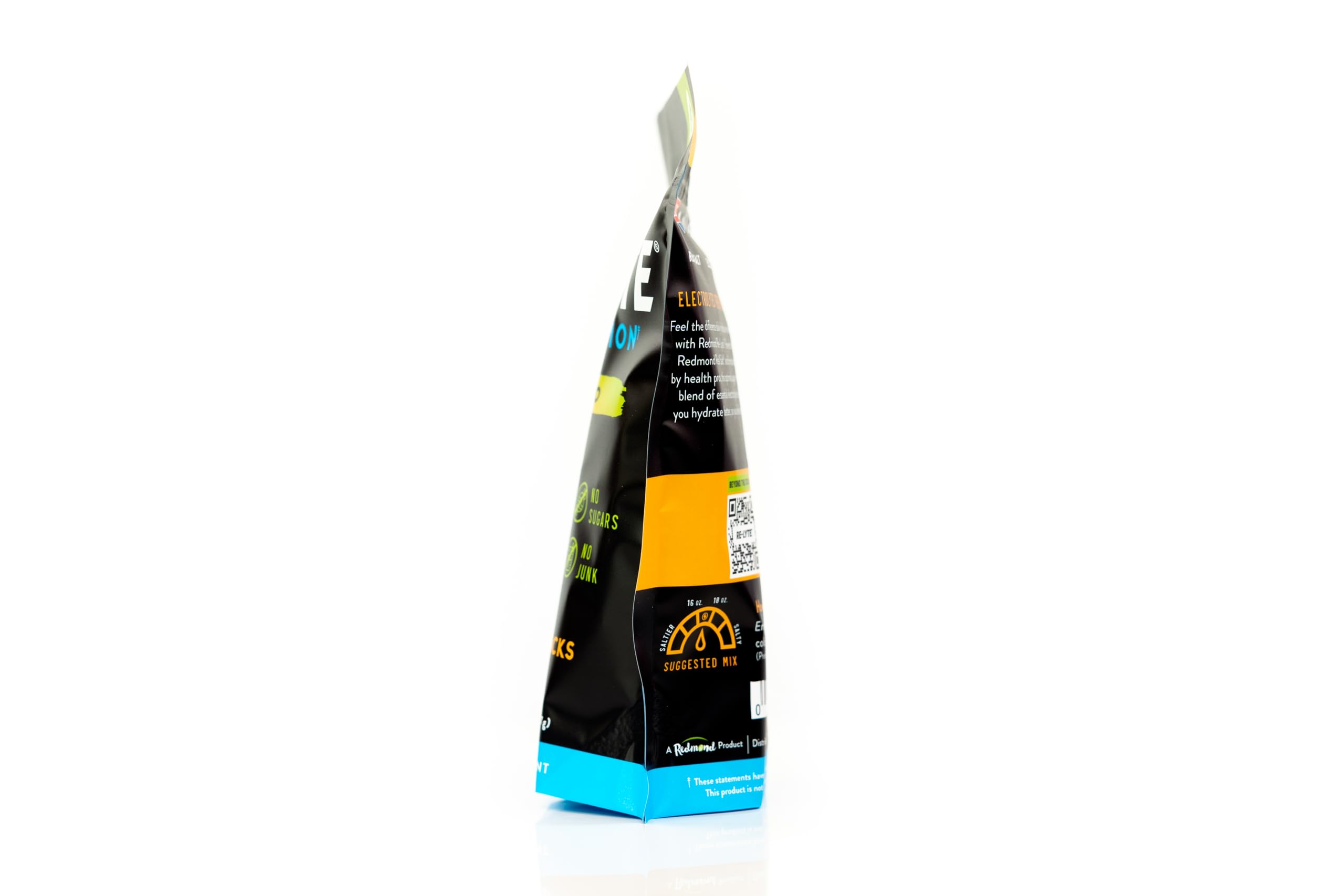 Redmond Re-Lyte Mango package open shows ready-to-dissolve sticks for quick hydration.