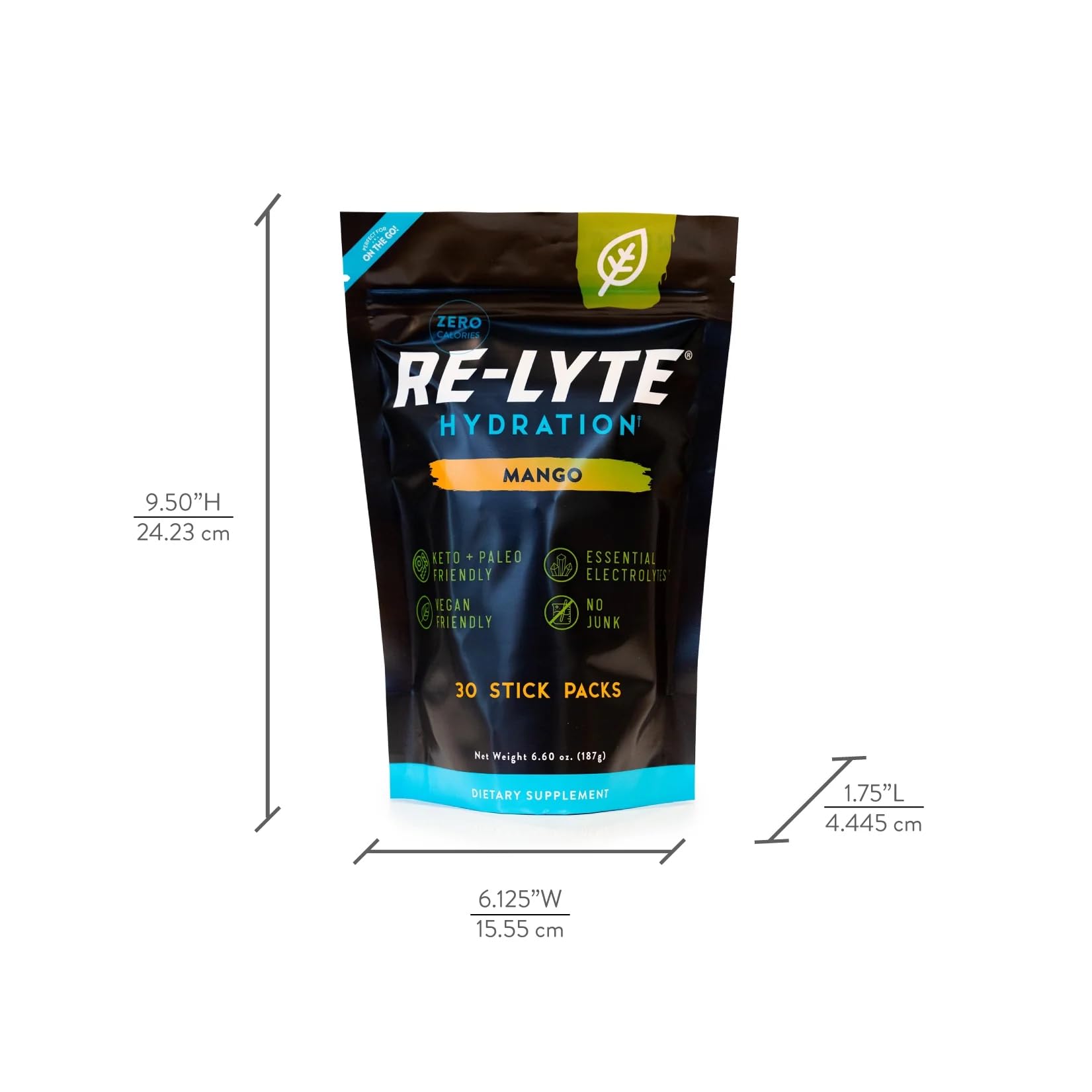 Redmond Re-Lyte Mango real salt crystals symbolize premium minerals.