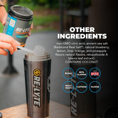 Redmond Re-Lyte energizers label with ginseng and maca for energy