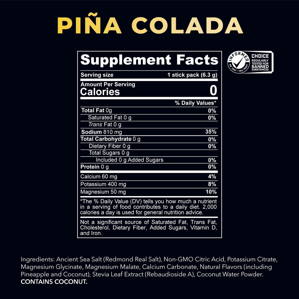 Redmond Re-Lyte label detail highlights Real Salt minerals for clean hydration.