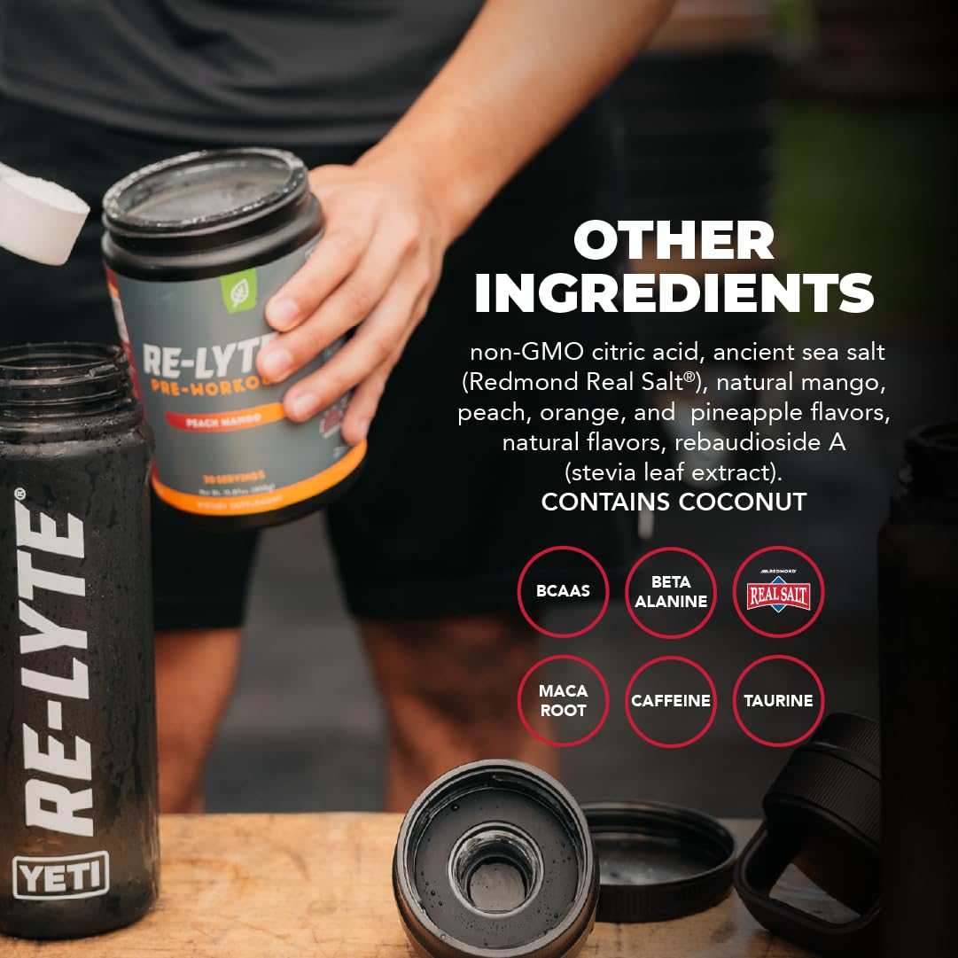 REDMOND Re-Lyte scoop-dispense demonstrates quick, easy hydration before training.