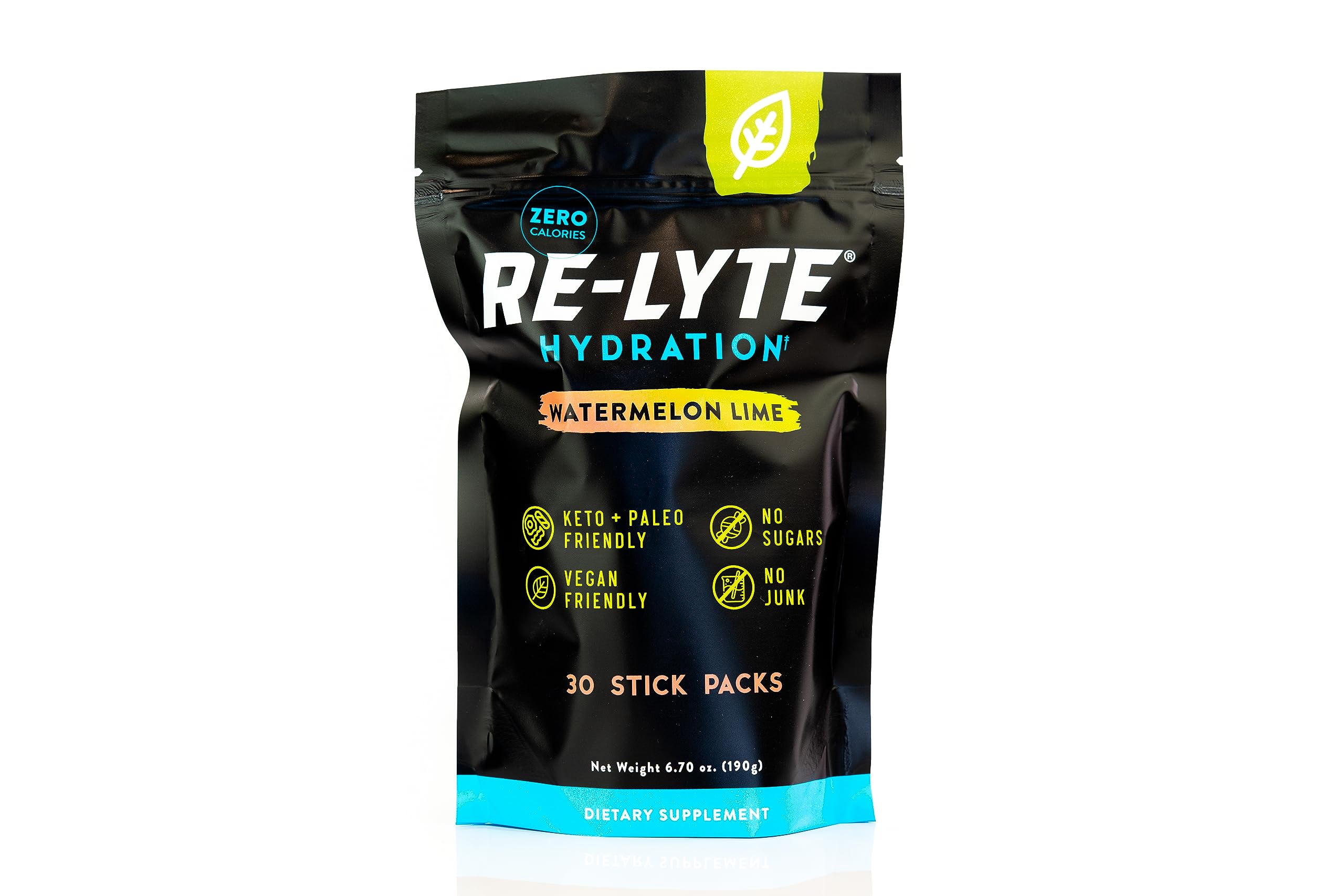 REDMOND Re-Lyte Watermelon Lime sticks dissolve quickly for on-the-go hydration
