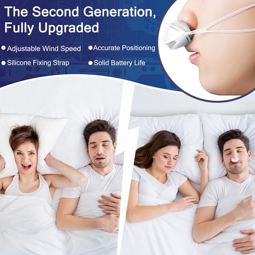 Redpee anti-snore device includes ear rope for secure wear during sleep