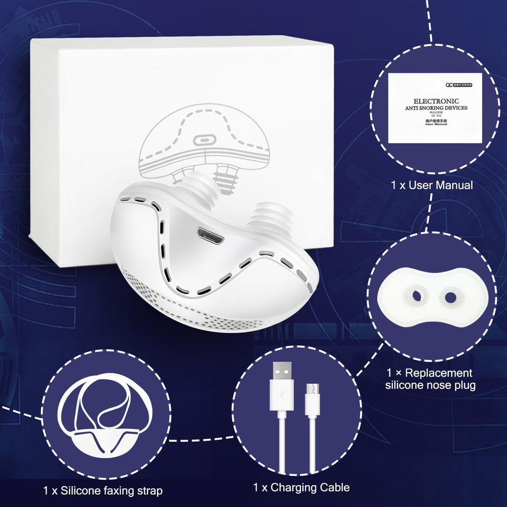 Redpee anti-snore device sleep-ready design promotes quiet nights