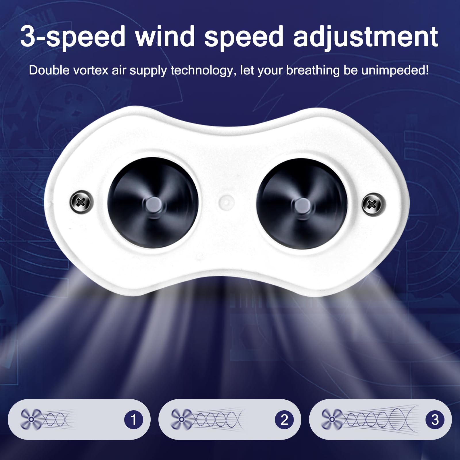 Redpee anti-snore device features three-speed wind for personalized comfort