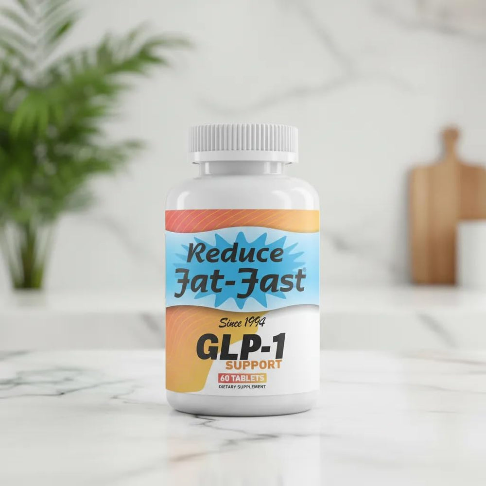 Packaging of Reduce Fat Fast dietary supplement indicating quality standards and brand history.