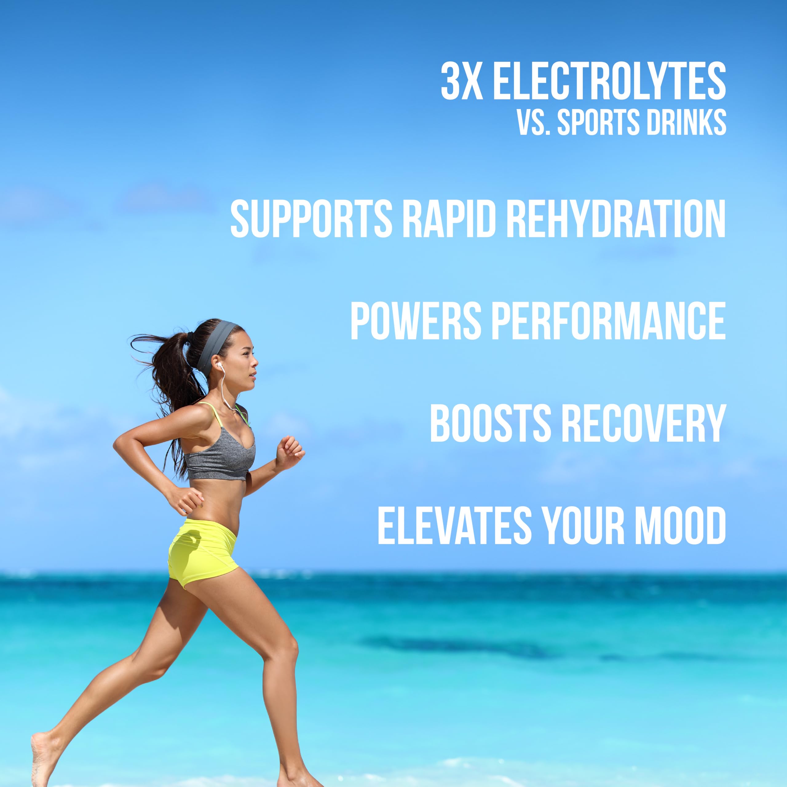 Lemon-lime Reef Replenish mixed with water for refreshing hydration