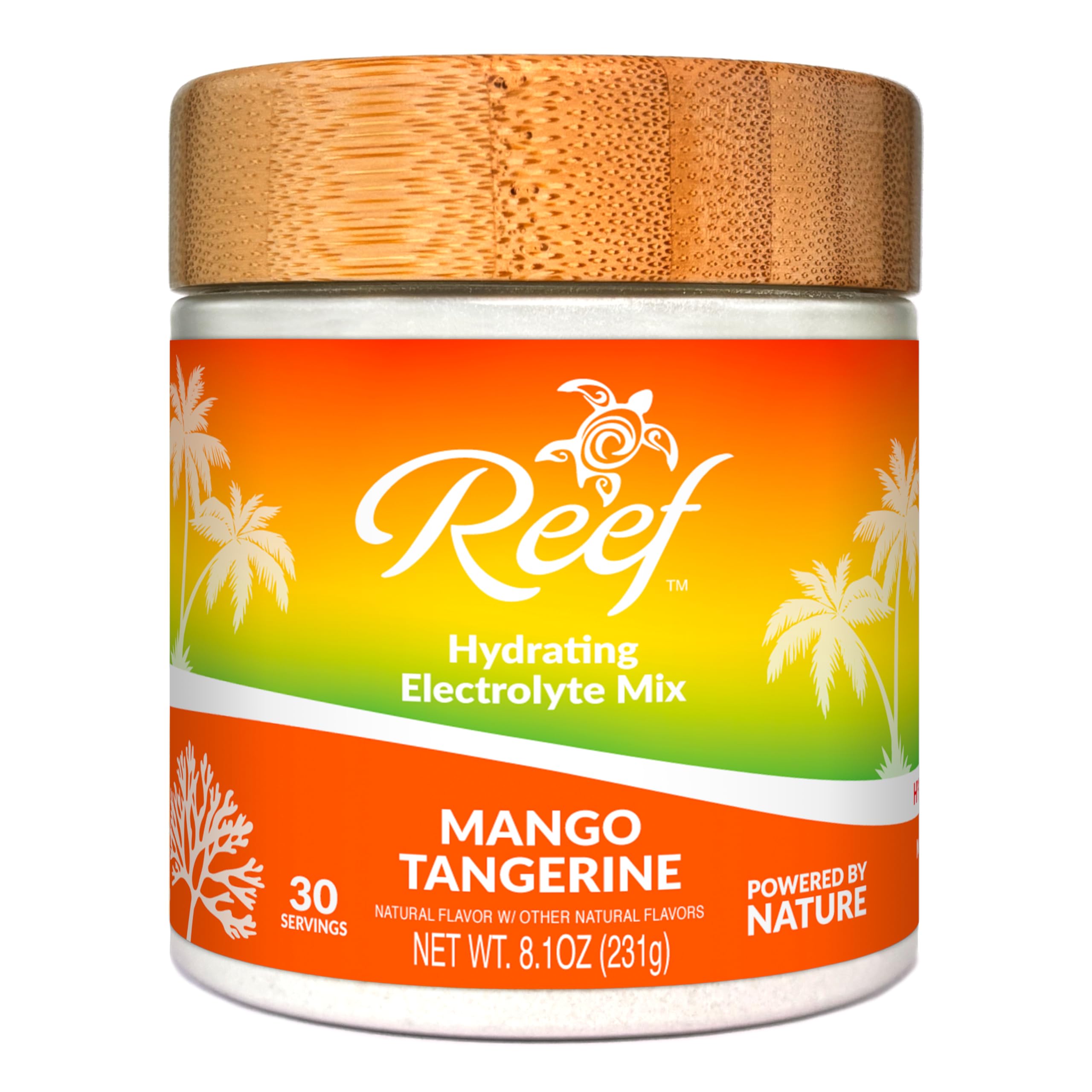 Reef Replenish mango-tangerine bottle for hydration during workouts
