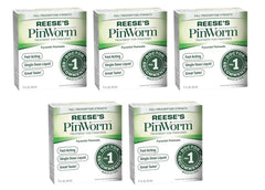 Reese's Pinworm bottle-pour enables easy single-dose administration at home.