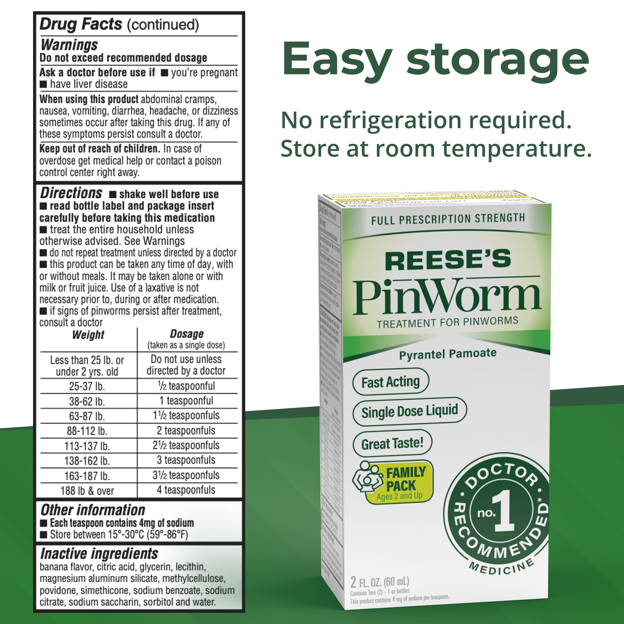 Shake well before use; supports easy dosing with milk or juice.
