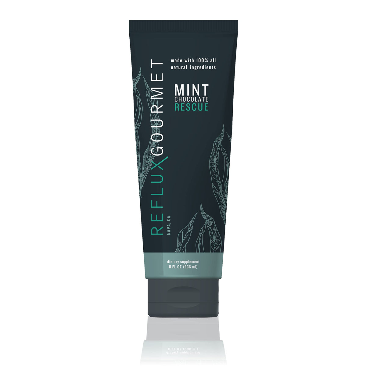 REFLUX GOURMET Mint Chocolate Rescue bottle pour after meals for easy dosing