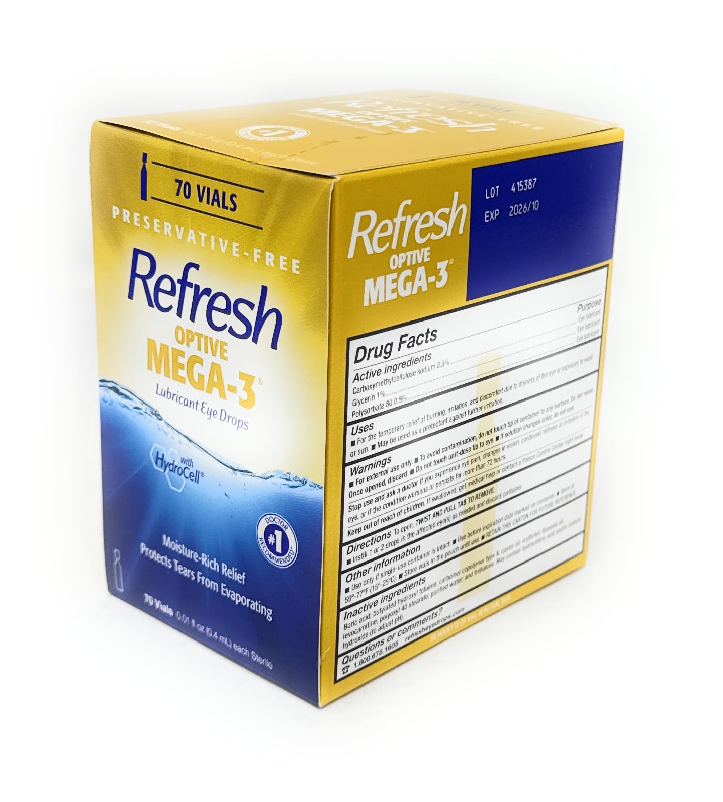 Refresh Optive Mega-3 application tips support gentle, precise use.