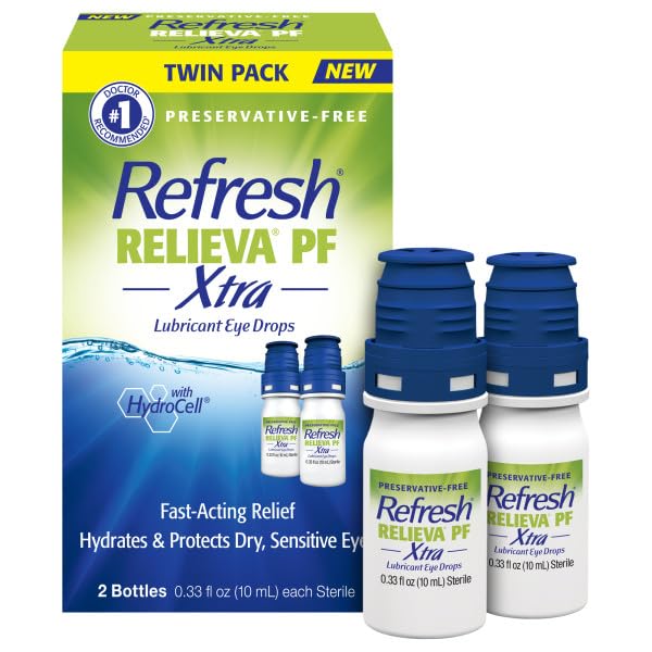 Refresh RELIEVA PF XTRA bottle with multidose system offering steady lubrication.