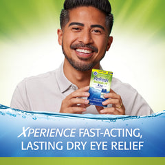 Refresh RELIEVA PF XTRA label notes preservative-free formula and hyaluronic acid.