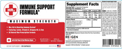 Re+Gen Immunity bottle with logo and cap visible.