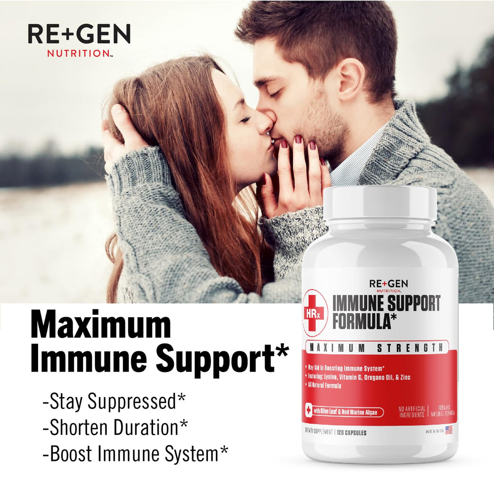 Re+Gen Immunity ingredients label highlighting natural components.