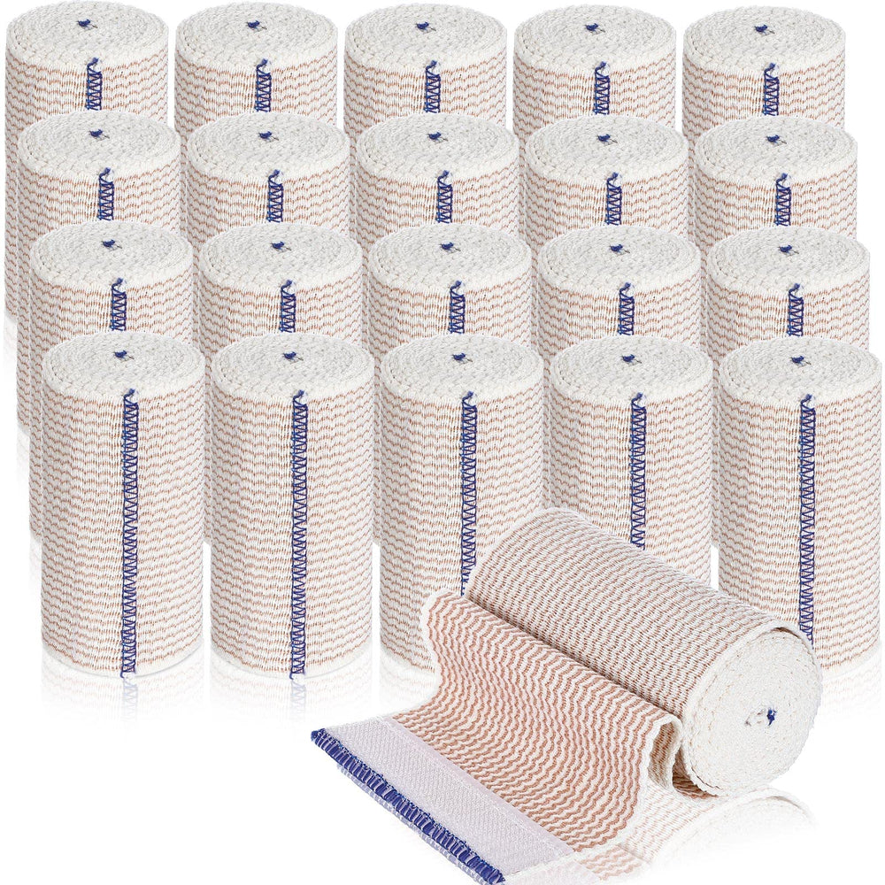 Reginary 4-inch elastic bandage with blue trim for versatile daily use