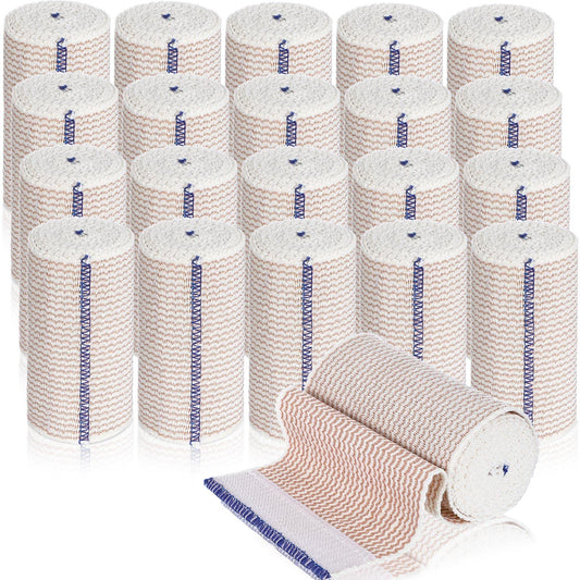 Reginary 4-inch elastic bandage with blue trim for versatile daily use