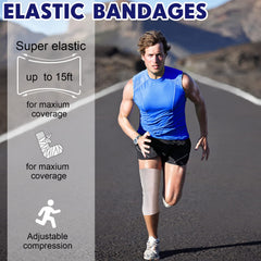 Long-length Reginary bandage wrap extends up to 15 feet for large areas