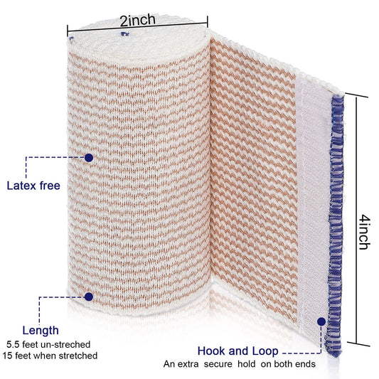 Reginary elastic bandage wrap with self-closure ends for fast wrapping
