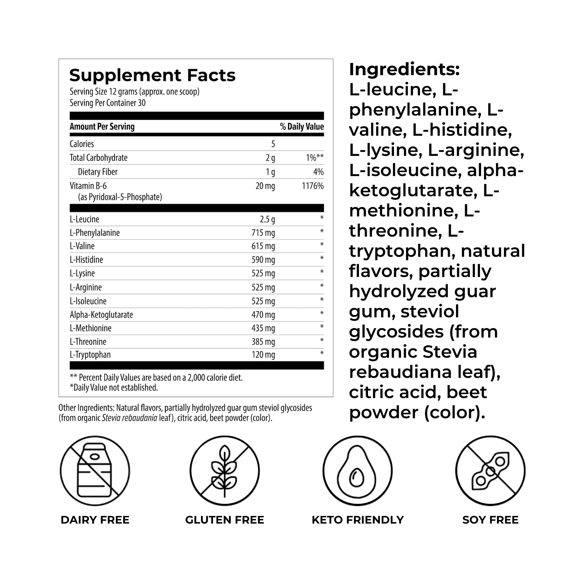 AminoPower powder fruit punch scoop by Reignite Wellness for convenient dosing