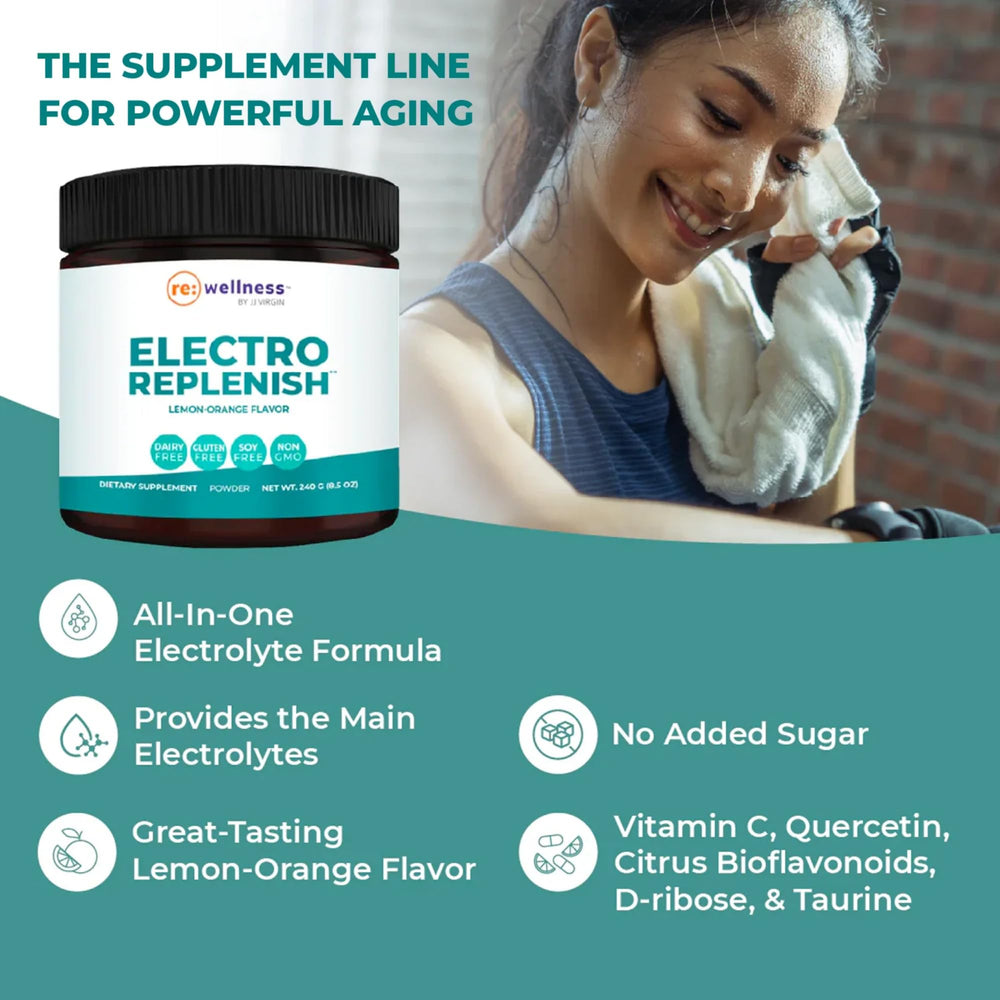 Pouring ElectroReplenish into a bottle creates a refreshing electrolyte drink
