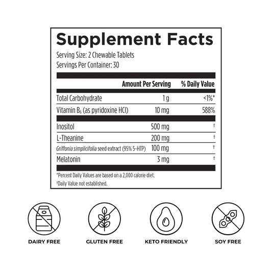 Reignite Wellness Sleep Candy bottle and label highlighting lemon flavor and chewable format.