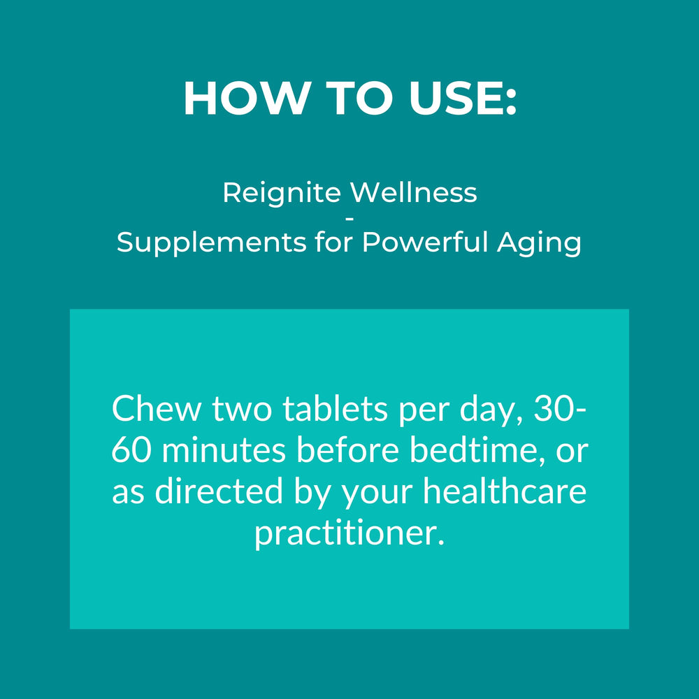 Reignite Wellness Sleep Candy label highlights melatonin and 5-HTP on packaging.