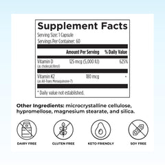 Reignite Wellness bottle back panel shows dosage and ingredients for a balanced routine.
