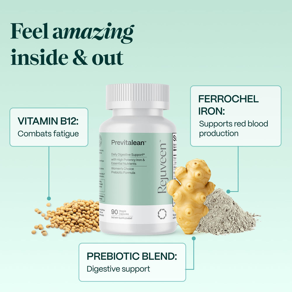 Rejuveen Previtalean bottle with foil seal emphasizing product integrity.