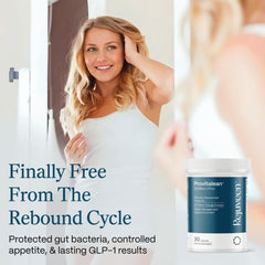 Rejuveen Provitalean bottle back highlights ingredients and stimulant-free formula.