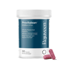 Rejuveen Provitalean bottle front shows gentle metabolism support for women.