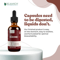 Rejuvica Active Iodine Drops alcohol-free liquid formula for smooth intake