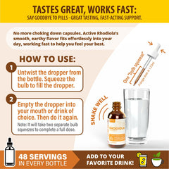 Rejuvica Health Active Rhodiola packaging highlights organic sourcing.