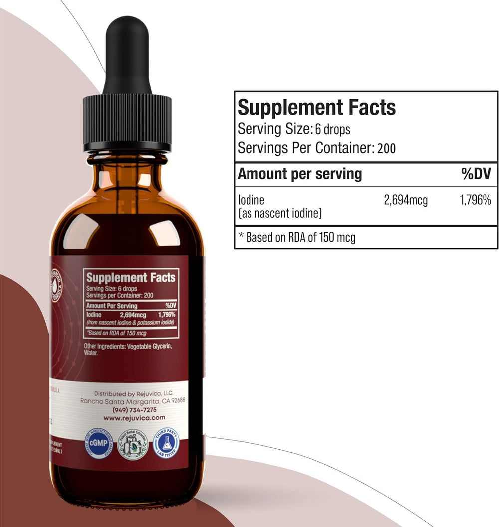 Rejuvica drops on tongue demonstrating simple, alcohol-free intake.