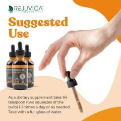Rejuvica Health Activated Male liquid close-up—smooth extraction preserves potency.